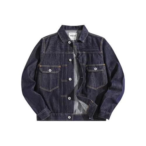 WUREN Женская Ретро Деним Куртка Унисекс