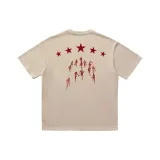 Топ цвета хаки с короткими рукавами