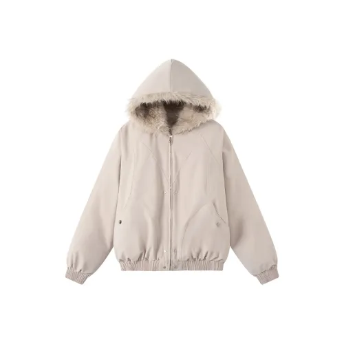 BVODE Экрю Женские пуховики