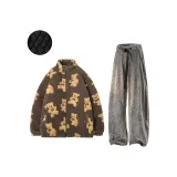 Однотонный + Темно-серый с флисовой подкладкой