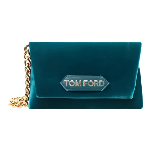 TOM FORD Вельвет Сумка Клатч Женская Зеленая