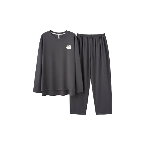 Supremo Cat Темно-серый Мужской Пижамный комплект