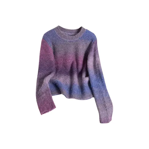 SIBAISHE Фиолетовый градиент Женские свитера