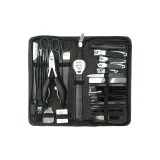 Премиум Черный Набор Ножниц для Ногтей с Режущей Спиртовкой, 40 шт