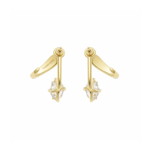 YUESPHERE Серьги из стерлингового серебра 925 пробы с золотым покрытием женские