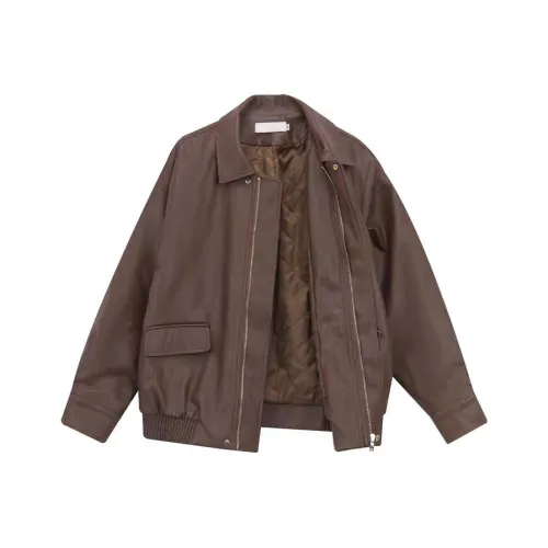 FROMGG Кожа Куртка Пальто Женские