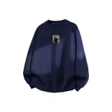 [330G Тяжелый] Темно-синий Синий (T Good Luck Черный Кот Центральный Логотип)