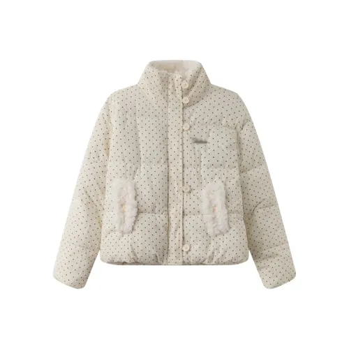 BVODE Экрю Женские пуховики