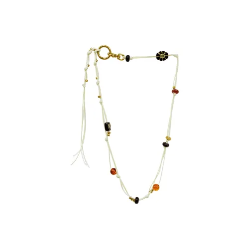 LAZY CIRCLES Парафин Кожаный шнур Ожерелья Женские