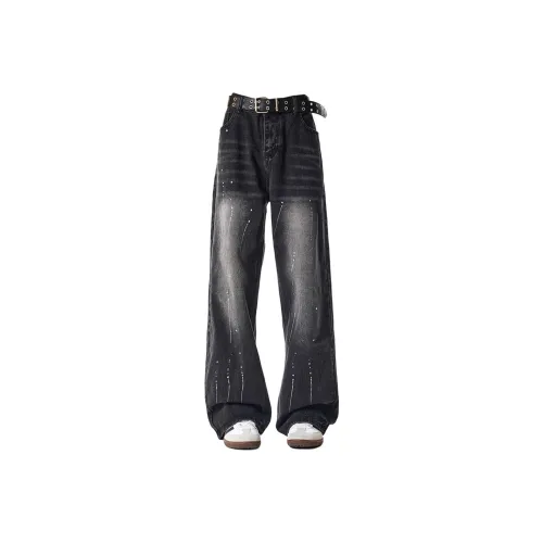 Cotton Gene Черный Унисекс Джинсы