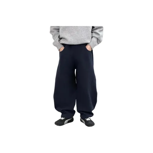 EASTERN CAMEL Темно-синие KIDS Вязаные тренировочные штаны