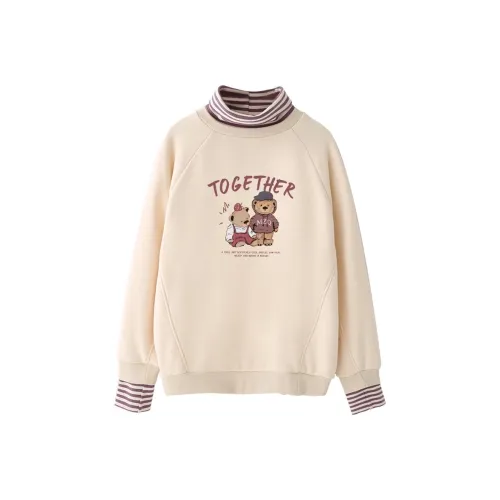 MIZIQI Абрикос Женские Свитшоты