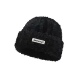 Простой кожа и мех пряжа [черный]