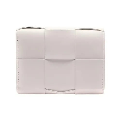 Bottega Veneta Cassette Коробка Стиль Кошелек Унисекс Белый