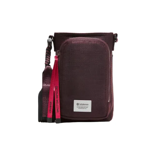 lululemon Дизайн Сумка через плечо Унисекс Plum Темно-фиолетовый Черный Малиновый Розовый