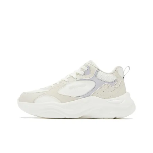 361° Нескользящий Легкий MID Топ Повседневная обувь Женская Белая Умбра