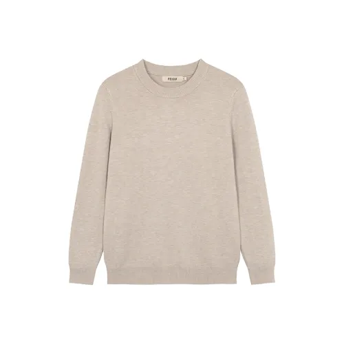 FEICUI Круглый вырез Вязаная модель Свитер Мужской