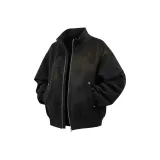 Black [Базовый - Большой размер Экстра-большой PU (полиуретан) кожа куртка]