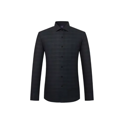 Camicissima Черный Красный Полу-Французский Воротник Мужские Рубашки