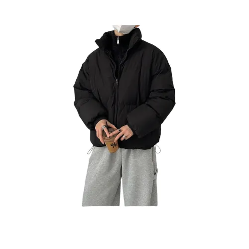 DIYAQI Черный Унисекс Пуховики