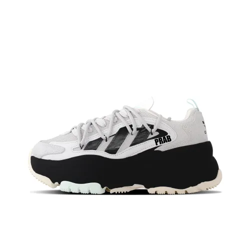 Adidas Originals OZGAIA Устойчивые к истиранию Низкие Топ Кроссовки с Толстой Подошвой Женские Премиум Серый