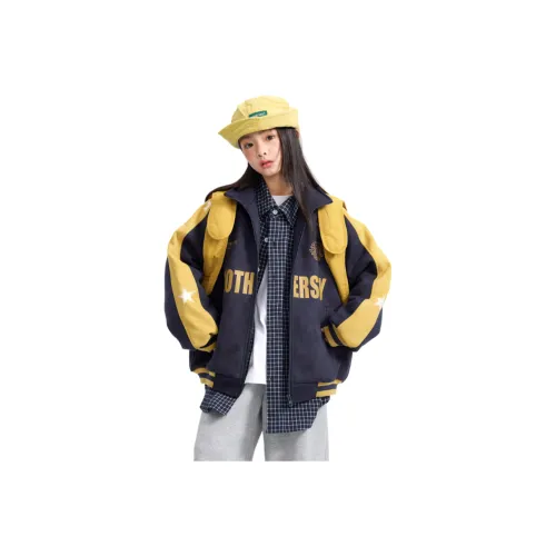 YALU Темно-синий школьный возраст утеплённые куртки