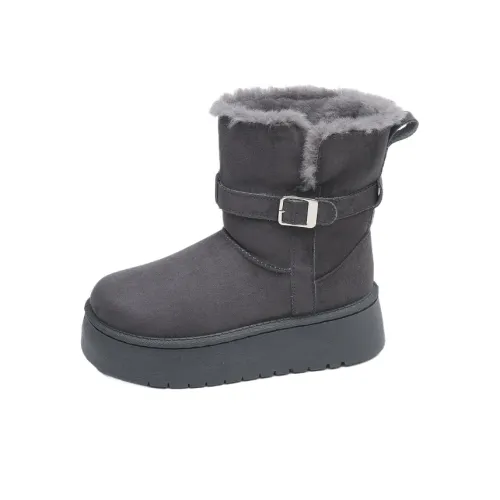 KLJK Колено Высокие Сноубутсы Женские