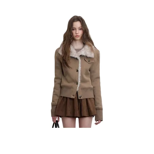 GRAYISMOON Мокко Женские Куртки