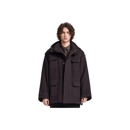 WILD LEADER Мокко Мужское Пальто