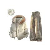 Белый + Кофейный [с флисовой подкладкой]