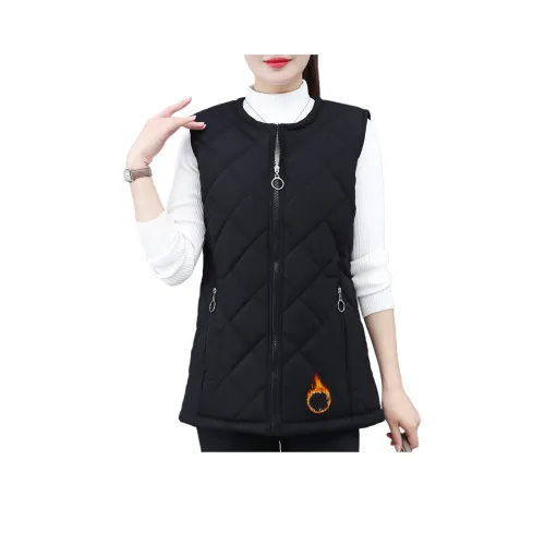 MOUSIDEYOUHUO Круглый вырез Хлопковый жилет Женский