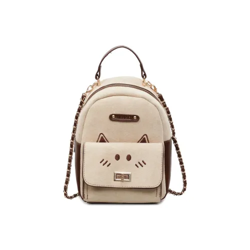 RIVMIND ПУ (полиуретан) Рюкзак Стандартный Женские Белый Черный Кофейный Коричневый