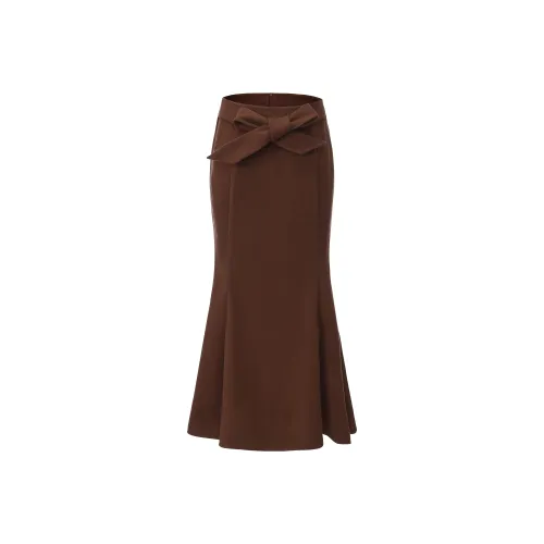 CHIWAWAMEME Повседневный длинный юбка женский