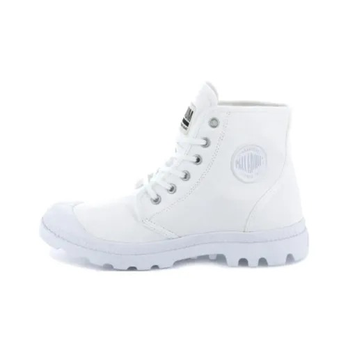 Palladium Pampa Hi ORIGINALE противоскользящие устойчивые к истиранию дышащие высокие кеды унисекс чисто белый