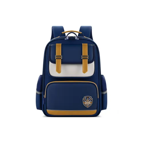 EDISON Кожа Оксфорд Студенческая Сумка Стандартная Детская Хаки Дальний Небесный Синий Синий и Розовый