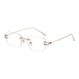 Розовое золото-AK модель [широкий изогнутый край, премиальный офисный стиль для леди] (AF25089)