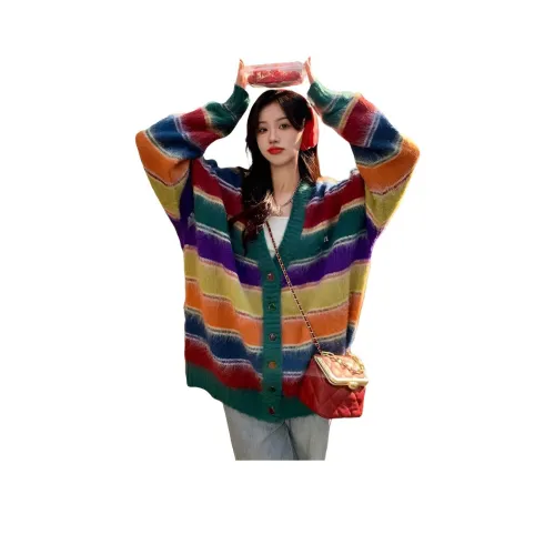 EFCR Многоцветные полосы Женский трикотаж