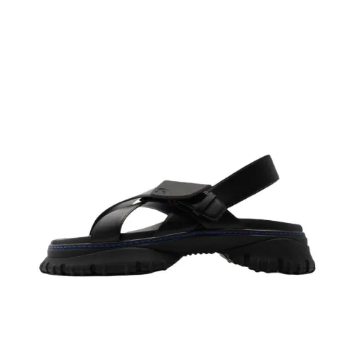 Burberry Pebble One Strap Sandals Men's Black