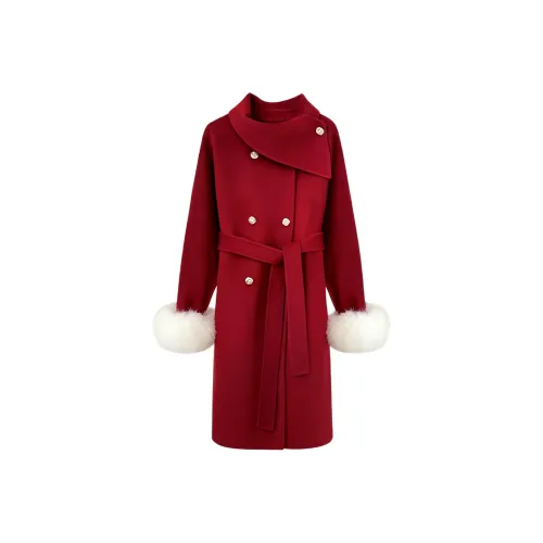 DITB Бургунди Женское Пальто