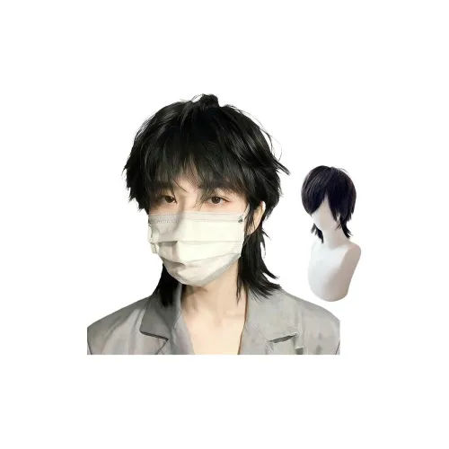 Northward Incline Волк Ласточкин хвост Mullet Перука для головы Унисекс Синтетический Повседневный Естественный Короткие волосы