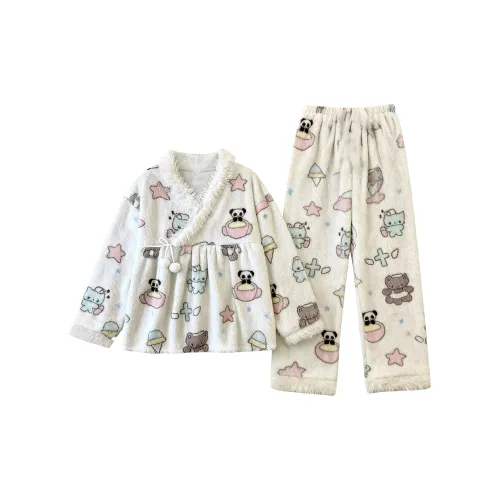 O'MESIK Белый Женский Пижамный Комплект