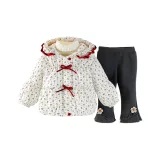 Комплект одежды (Белый хлопковый топ + Серые штаны)