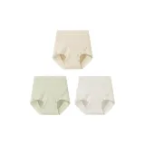 Золото + Нефрит Зеленый + Серебристый Белый [Высокая посадка, большой размер, 3 упаковки]