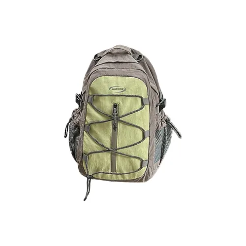 Warrior Нейлон Рюкзак Маленький Размер Большой Размер Унисекс Зеленый