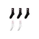 [5 пар] Черный + Черный + Черный + Белый + Белый