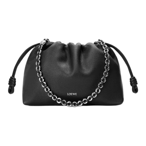 LOEWE Flamenco Телячья кожа Сумка Средний Женские Черный