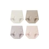 Silver White+Lu Gray+Light Purple+Baby Pink[Высокая посадка, большой размер, 4 упаковки]