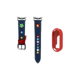 Темно-синий + Настоящий красный силиконовый чехол