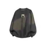 [420G Флисовая подкладка] Темно-серый (с центральным логотипом "Удачи Черный кот")