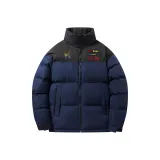 Темно-синий пуховый пиджак